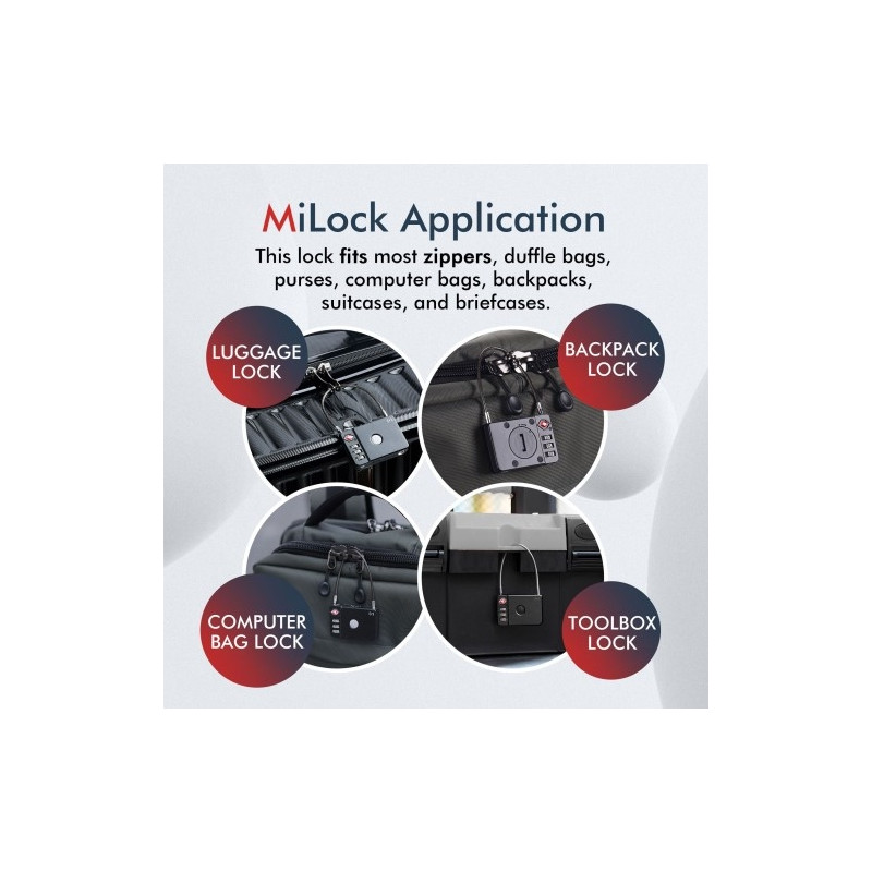 Hänglås Ståltråd Lösenordslås Bagage Anti - Lost Tracking Locator för iOS