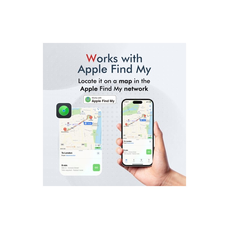 Hänglås Ståltråd Lösenordslås Bagage Anti - Lost Tracking Locator för iOS