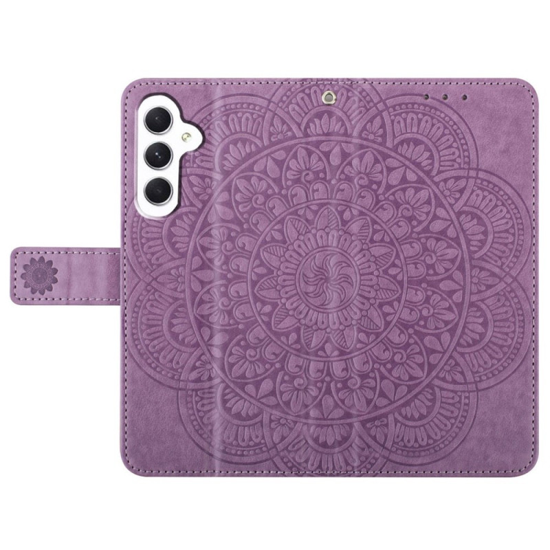 For Samsung Galaxy A16 5G Leather Case with Card Slots Mandala Pattern Phone Cover Stand