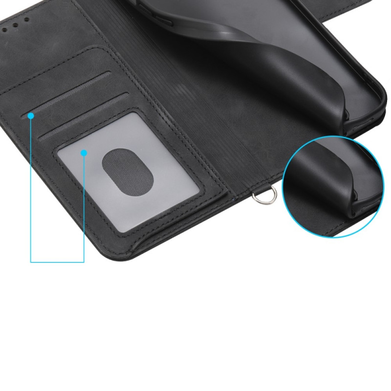 For Samsung Galaxy A16 5G / A16 4G Case Flower Pattern Wallet Phone Cover - Black