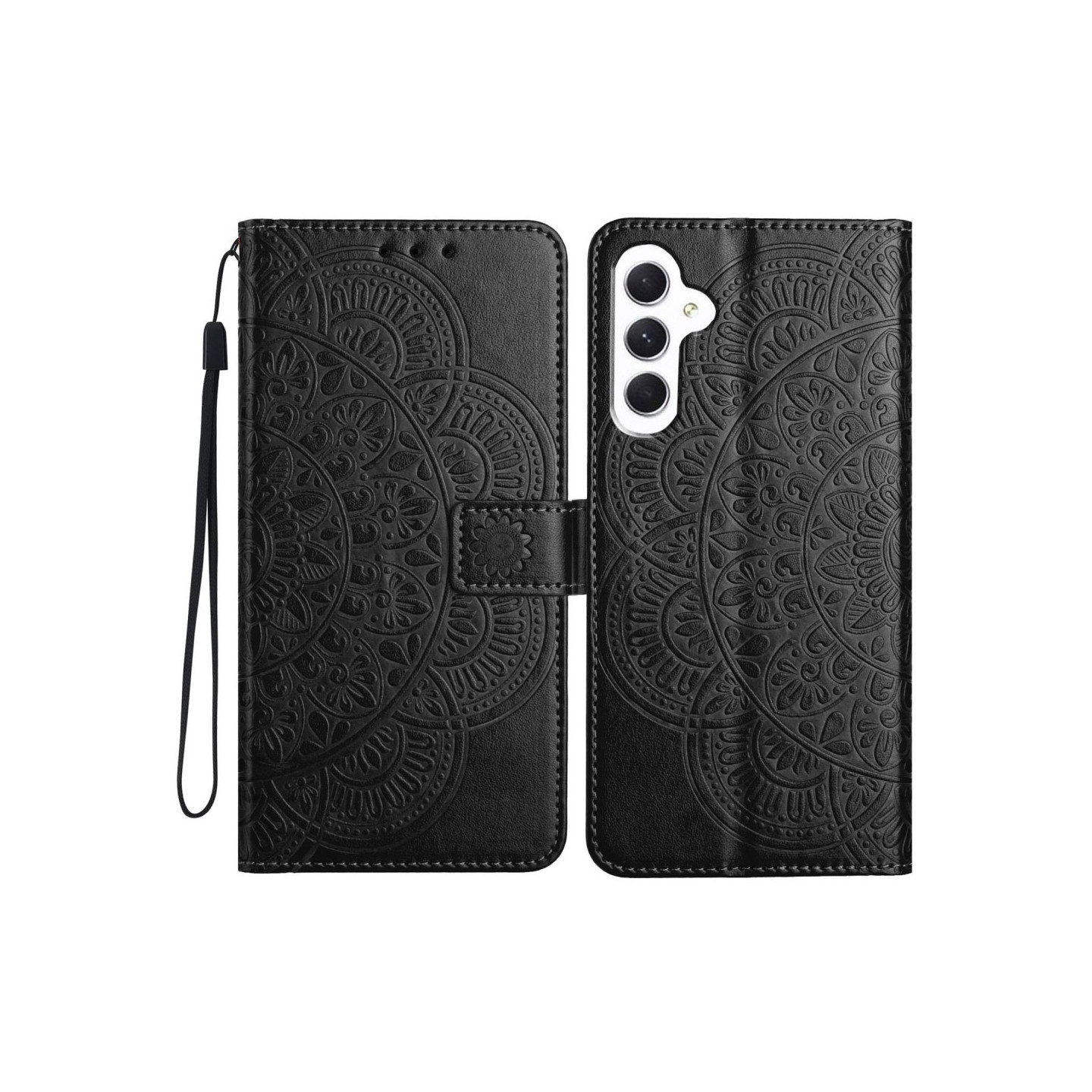 Samsung Galaxy A16 5G / A16 4G Kotelo Korttipaikoilla ja Mandala Kuvio