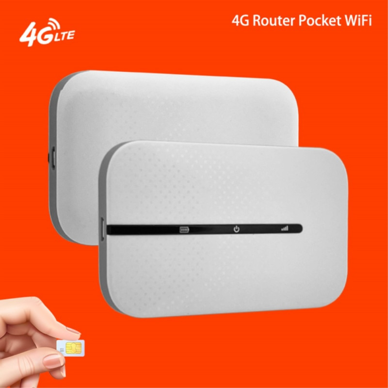 Bærbar 4G LTE - ruter 150 Mbps høyhastighets Pocket WiFi Hotspot Modem EU - versjon