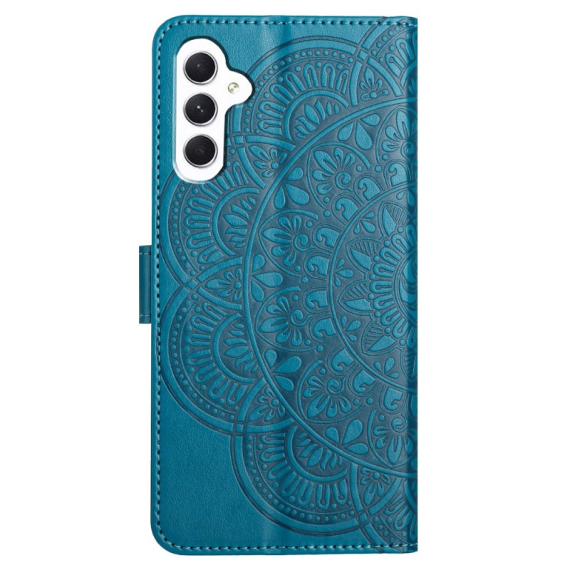 For Samsung Galaxy A16 5G Leather Case with Card Slots Mandala Pattern Phone Cover Stand