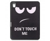 Apple iPad 10.9 2022 Slim fit tri-fold fodral Pennhållare - Don't Touch Me