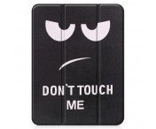 Apple iPad 10.9 2022 Slim fit tri-fold fodral Pennhållare - Don't Touch Me