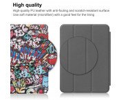 Apple iPad 10.9 2022 Slim fit tri-fold fodral Pennhållare - Graffiti