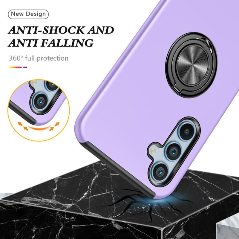 For Samsung Galaxy A16 5G / A16 4G Case PC+TPU Phone Cover with Rotatable Ring Holder