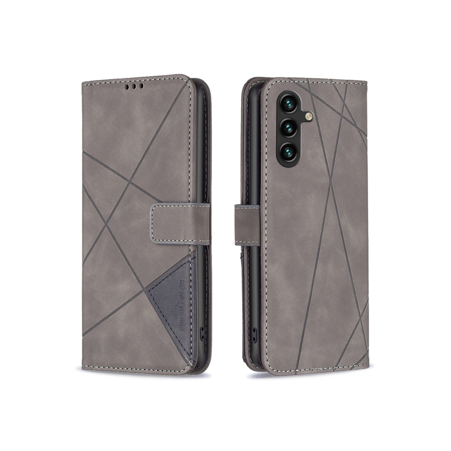 BINFEN Plånboksfodral Samsung Galaxy A16 5G / A16 4G - Grå