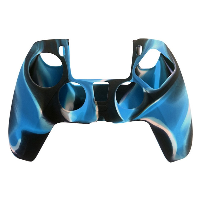 Playstation 5 / PS5 Silicone Skin Cover Case Camouflage Anti - Slip Protection - BlackBlue