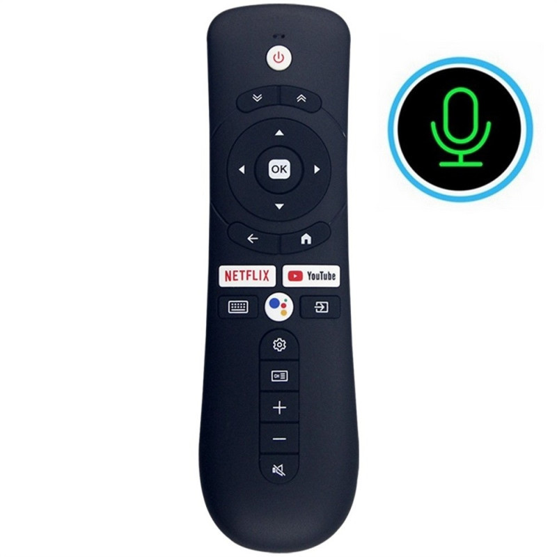 TV remote control Replacement for RC-201BV For Syinix 4K UHD TV with Voice Function
