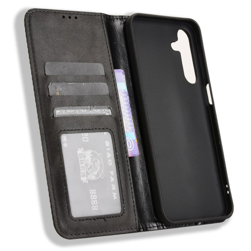 Lompakkoteline Käännettävä puhelinkotelo Samsung Galaxy A16 5G / A16 4G - musta