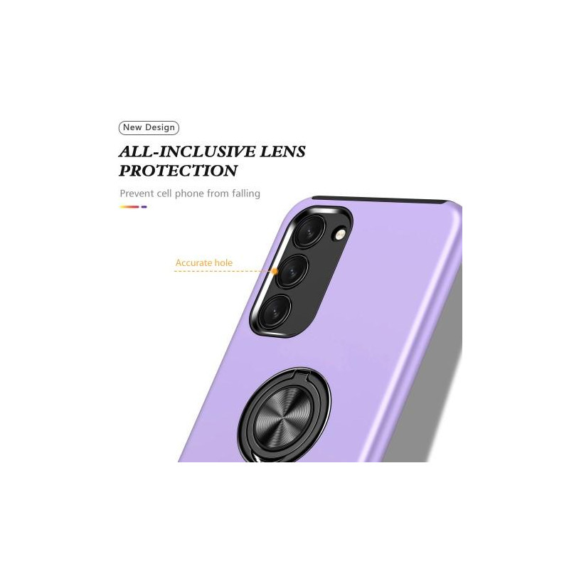 Samsung Galaxy S23+ Hybrid Deksel Med Fingerring - Lilla