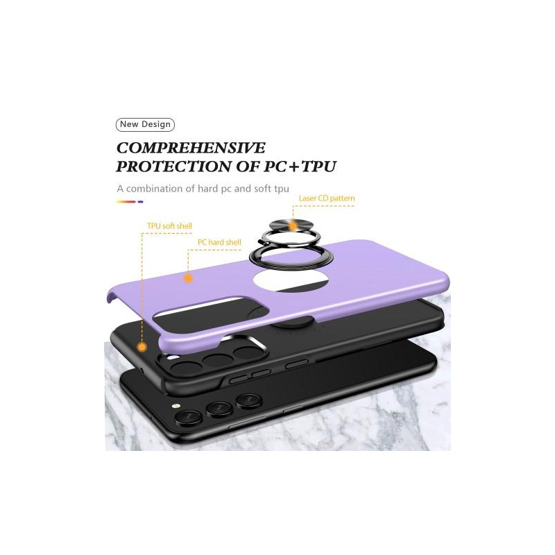 Samsung Galaxy S23+ Fingerring Kickstand Hybrid Taske - Lilla