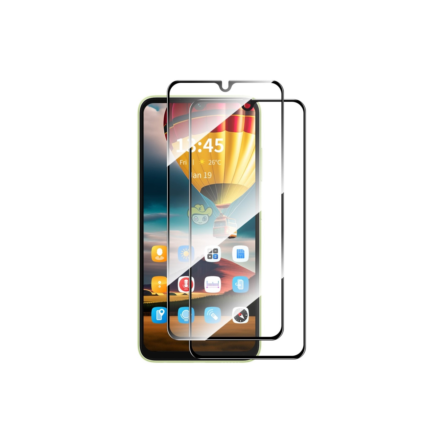 ENKAY HAT PRINCE 2Pcs Samsung Galaxy A16 Näytönsuoja Alumiini - Piilasi Kalvo