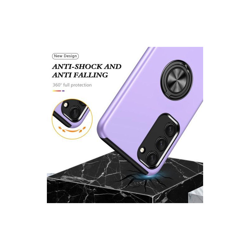 Samsung Galaxy S23+ Hybrid Deksel Med Fingerring - Lilla