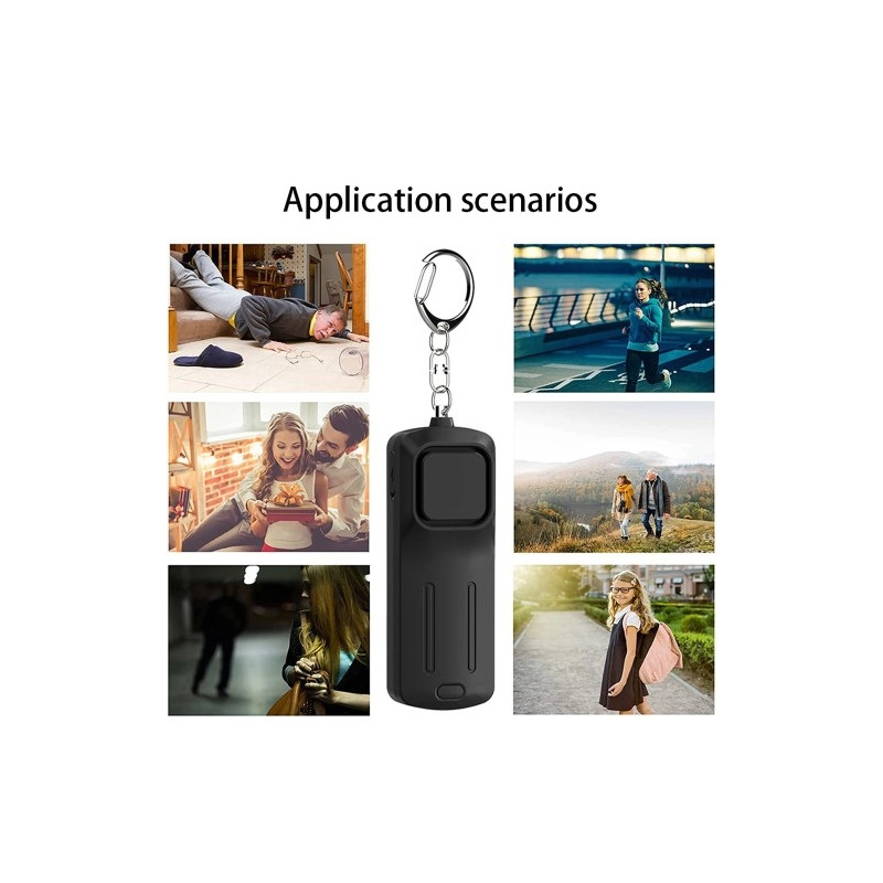Emergency Alarm Assault Protection Portable Self Defense 130dB Loud Hanging Keychain
