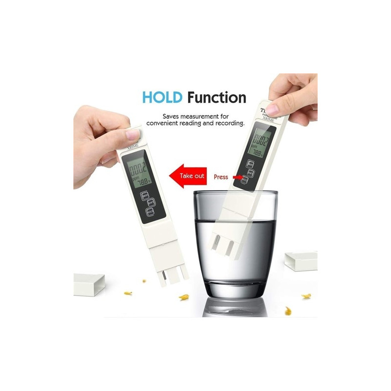 3 - in - 1 detector test for water quality LCD TDS EC TEMP test pen Temperature