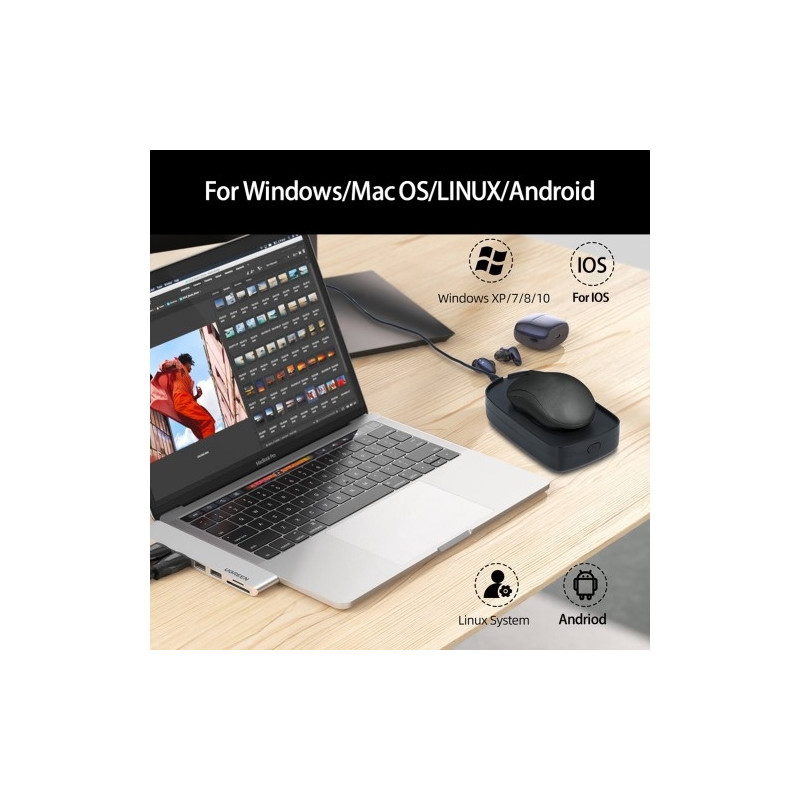 Mouse Jiggler Simulate Mouse Mover håller datorn aktiv trådlös mus Wiggler