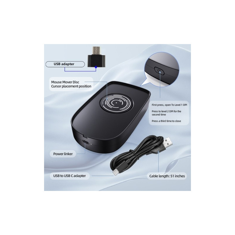 Mouse Jiggler Simulate Mouse Mover keeps computer active wireless mouse Wiggler