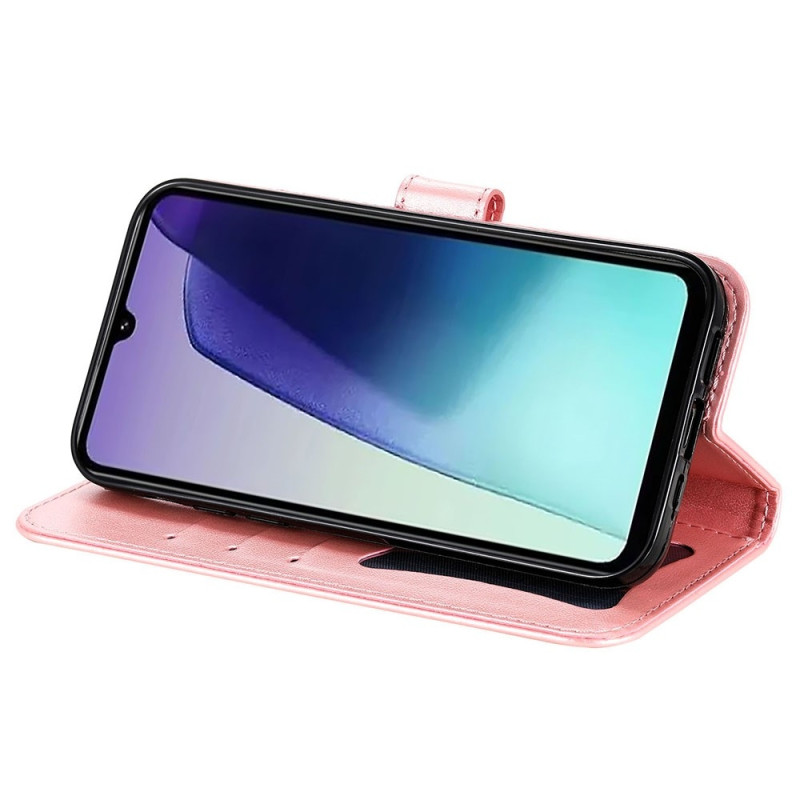 Xiaomi Redmi 14C Lompakkokotelo Kukka - Designilla ja Telineominaisuudella