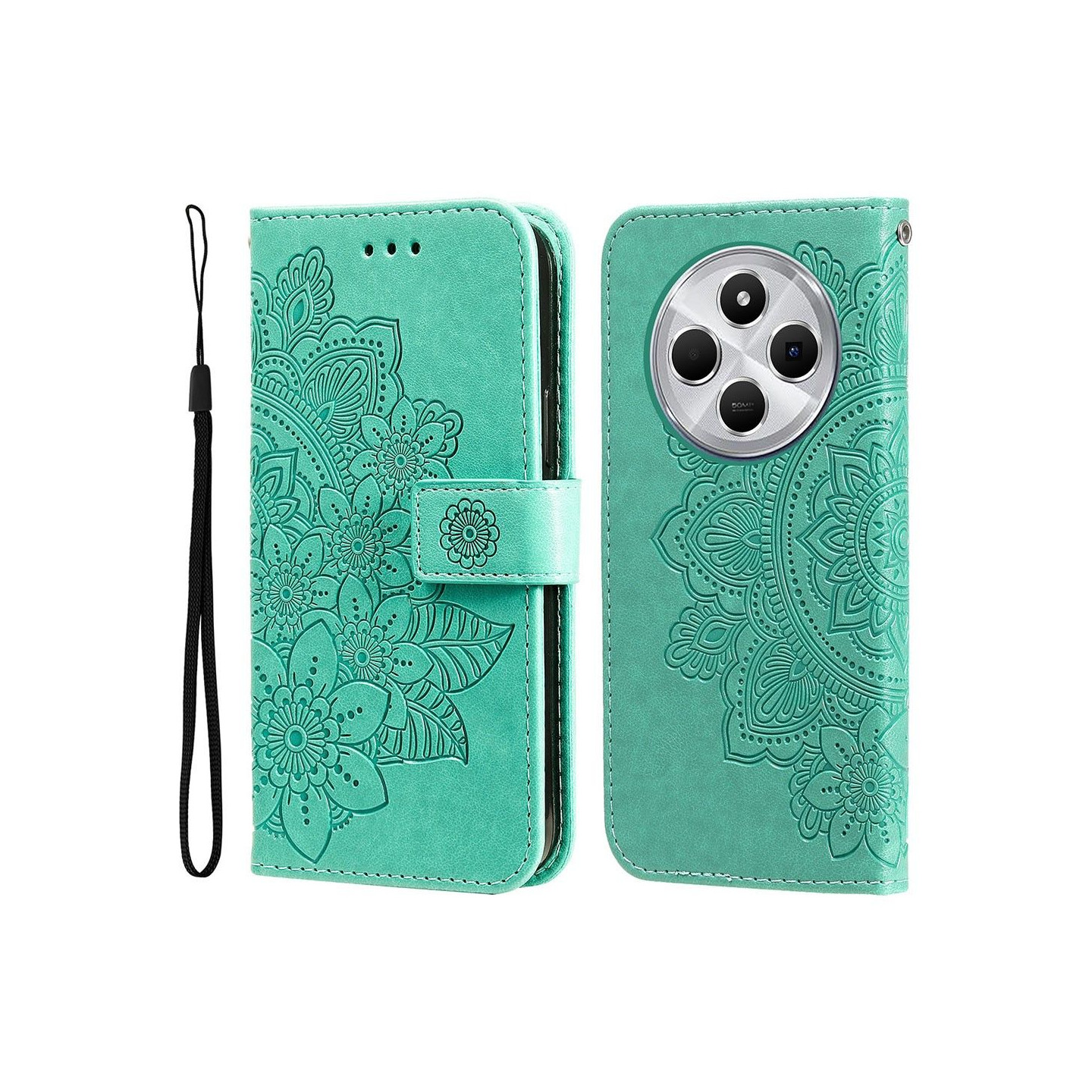 For Xiaomi Redmi 14C Case Wallet Floral Phone Cover