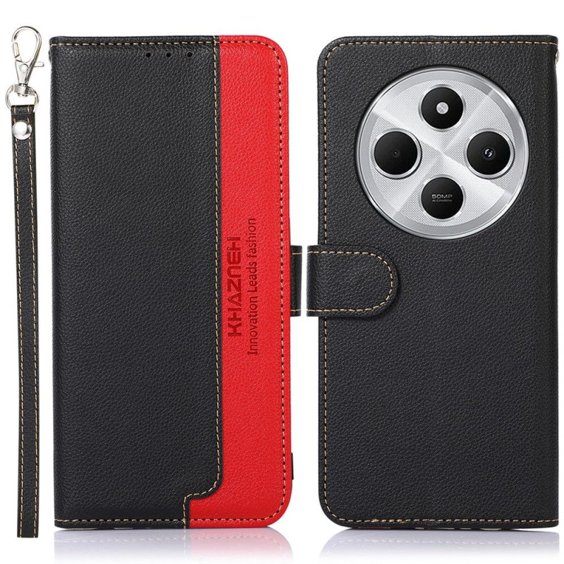 KHAZNEH Wallet case for Xiaomi Redmi 14C - Black - Red