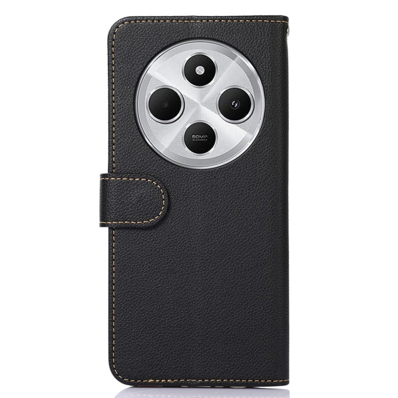 KHAZNEH Wallet case for Xiaomi Redmi 14C - Black - Red