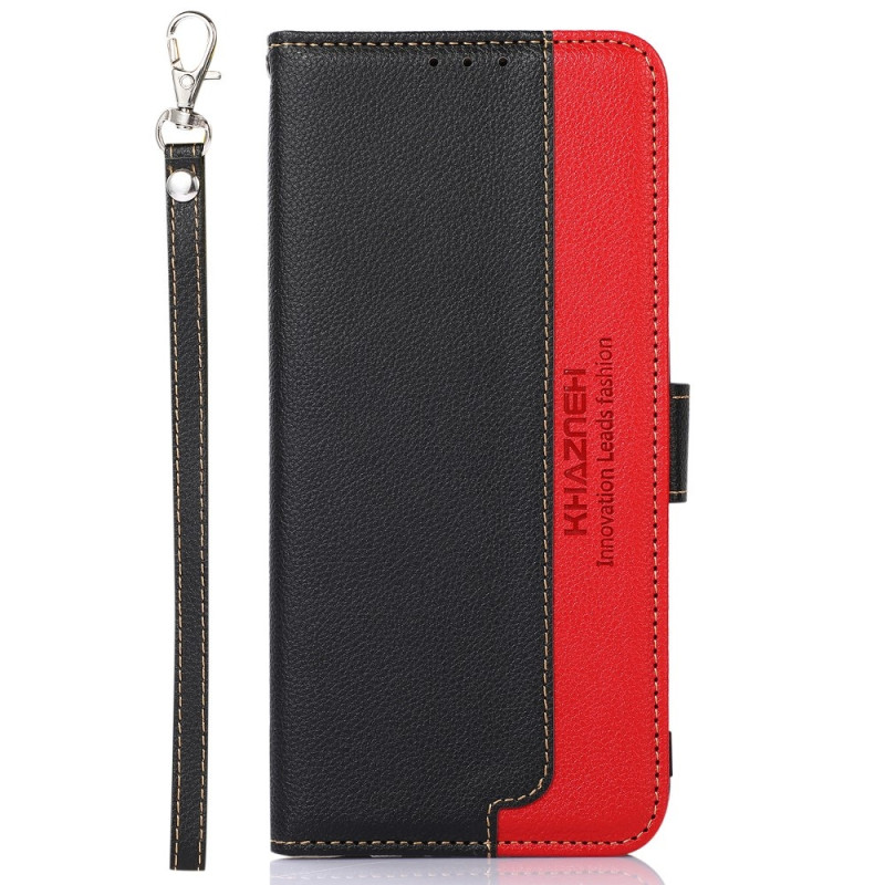 KHAZNEH Wallet case for Xiaomi Redmi 14C - Black - Red