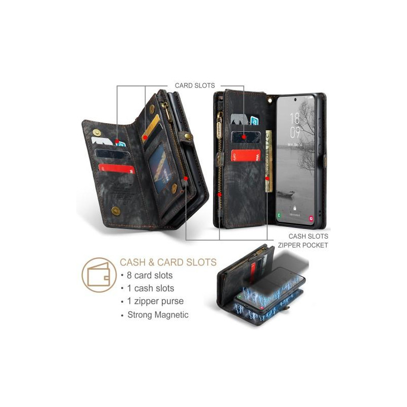 CASEME Samsung Galaxy S23 2 - in - 1 Detachable - Black