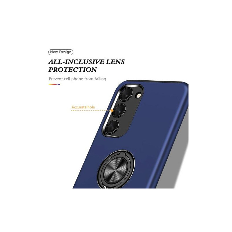 Samsung Galaxy S23+ Finger Ring Kickstand Hybrid Case - Blue
