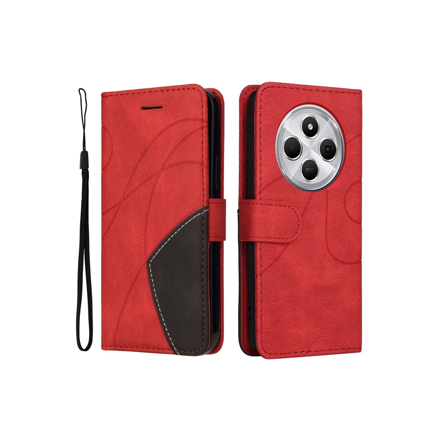 KT Plånboksfodral till Xiaomi Redmi 14C - Röd