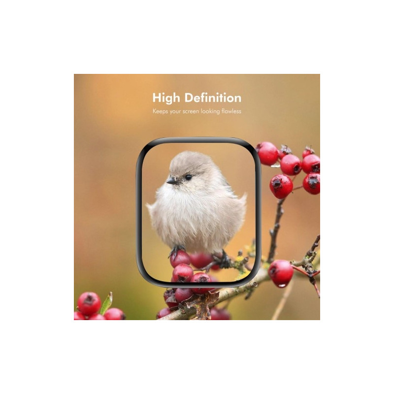 För A Watch Series 10 42mm 2st Skärmskydd 3D Curved Clear Film - Transparent