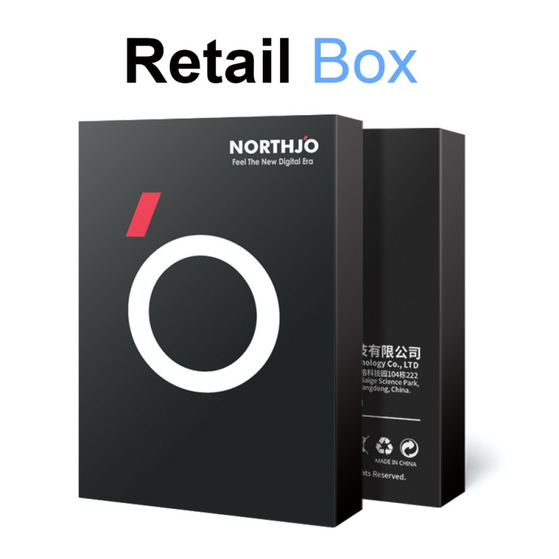 NORTHJO 2Pcs For iPhone 16 Pro / 16 Pro Max Camera Lens Protector Black Circles HD Clear Tempered Glass Lens Film 3D Full Covera