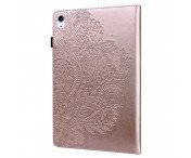 Apple iPad 10.9 2022 Vikbart fodral korthållare Blommor - Rose Gold