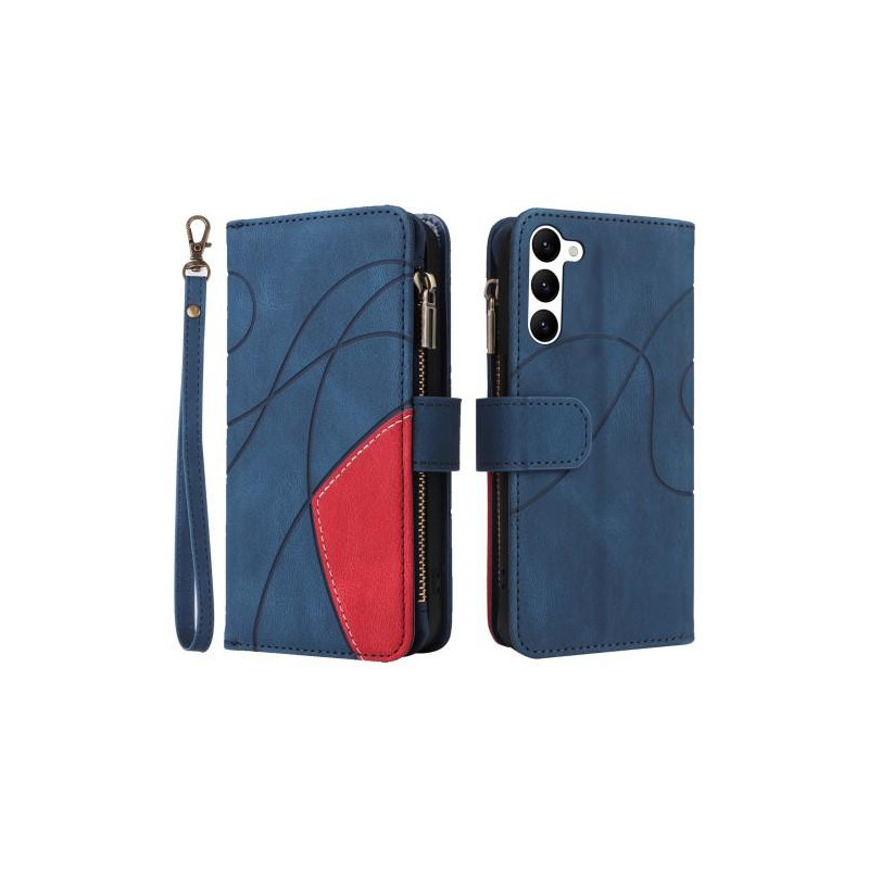 KT Multi - function Series - 5 For Samsung Galaxy S23 Phone Case Blue/Red