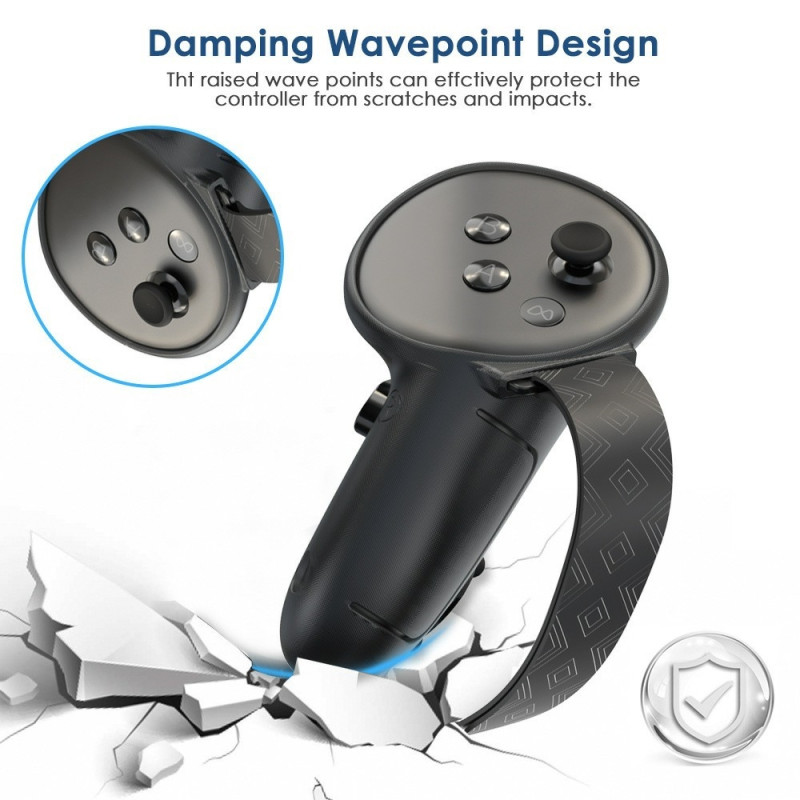 1 par til Meta Quest 3S Controller Silikone Case Anti - Slip Anti - Drop Grip Cover