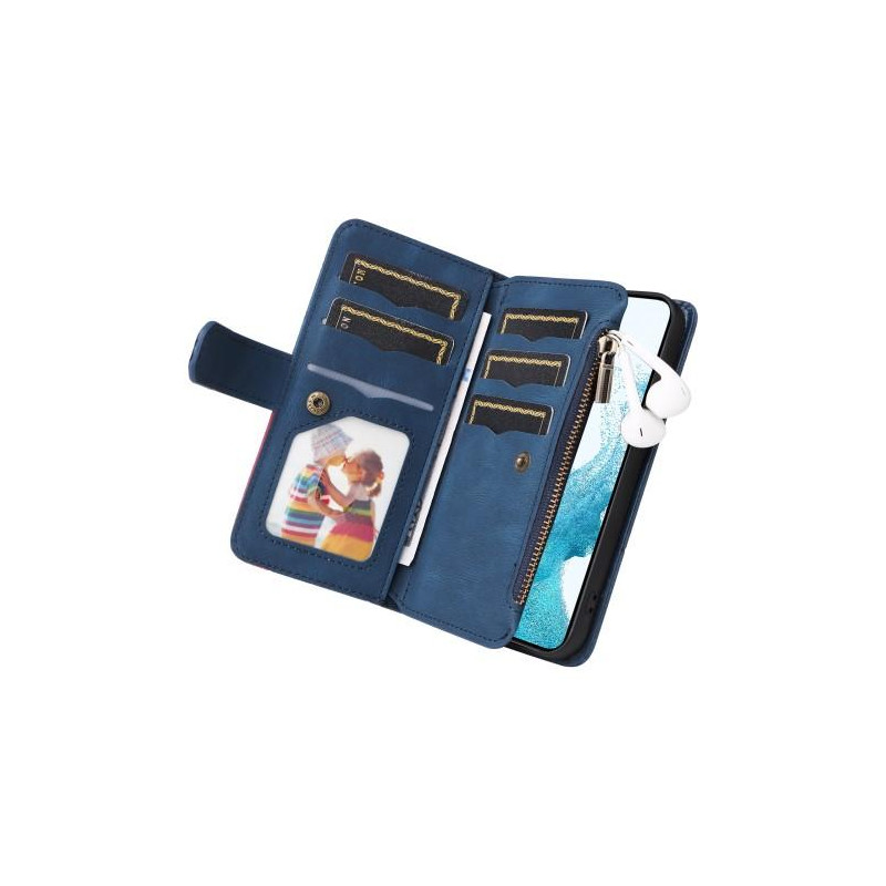 KT Multi - function Series - 5 For Samsung Galaxy S23 Phone Case Blue/Red