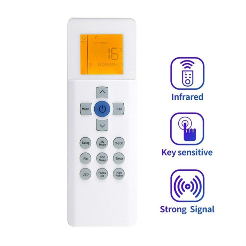 Remote Control Replacement for RG67G(2S) / BGEF for Carrier Air Conditioner