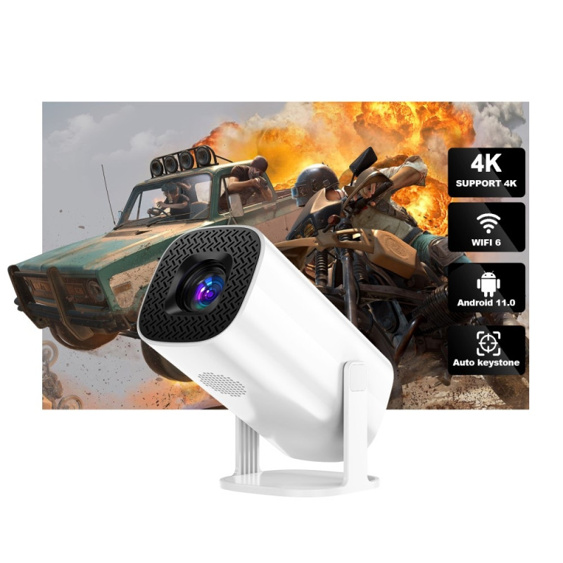 4K Projector Dual WiFi Bluetooth HD Video LED Projector for Home Theater Home