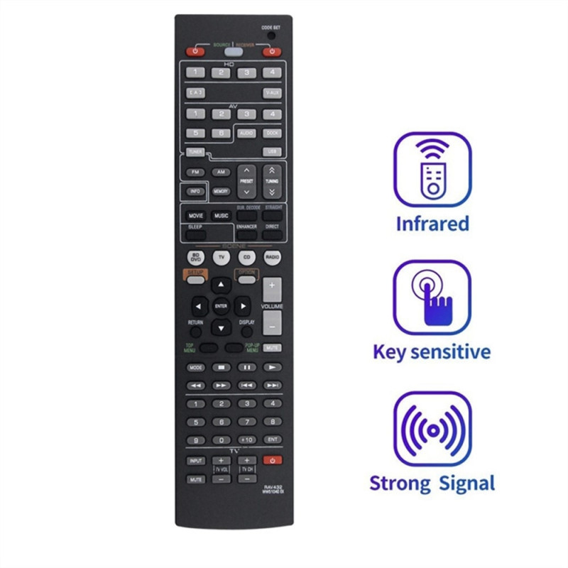 Remote Control Replacement for RAV432 For Yamaha Audio/Video Receiver