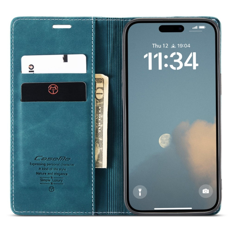 CASEME Retro Wallet Case for iPhone 16 Plus