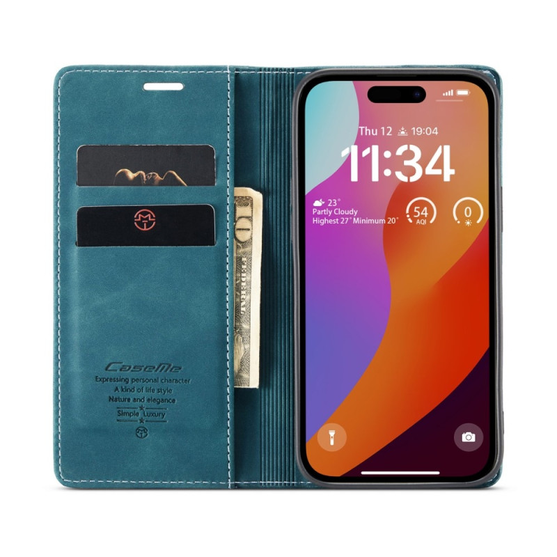 CASEME Retro lompakkokotelo iPhone 16 Pro