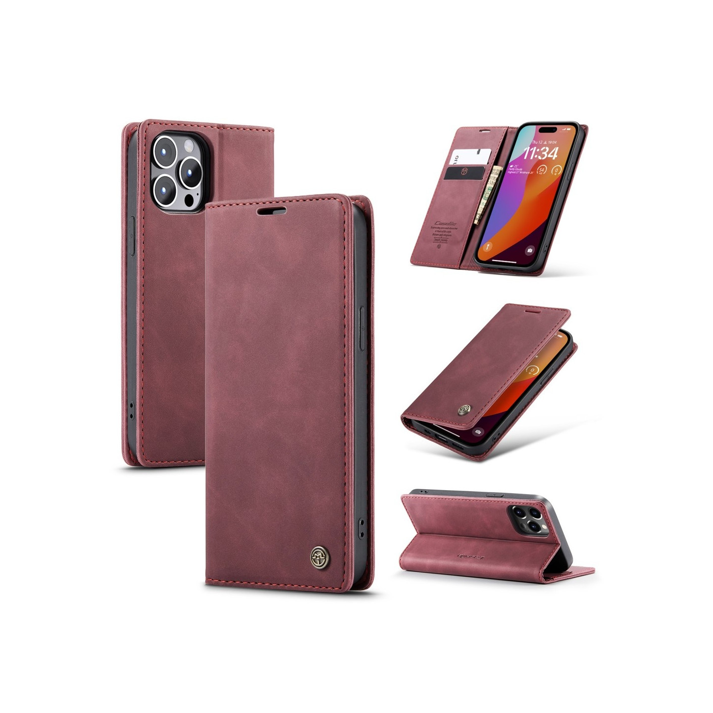 CASEME Retro tegnebog taske til iPhone 16 Pro Max