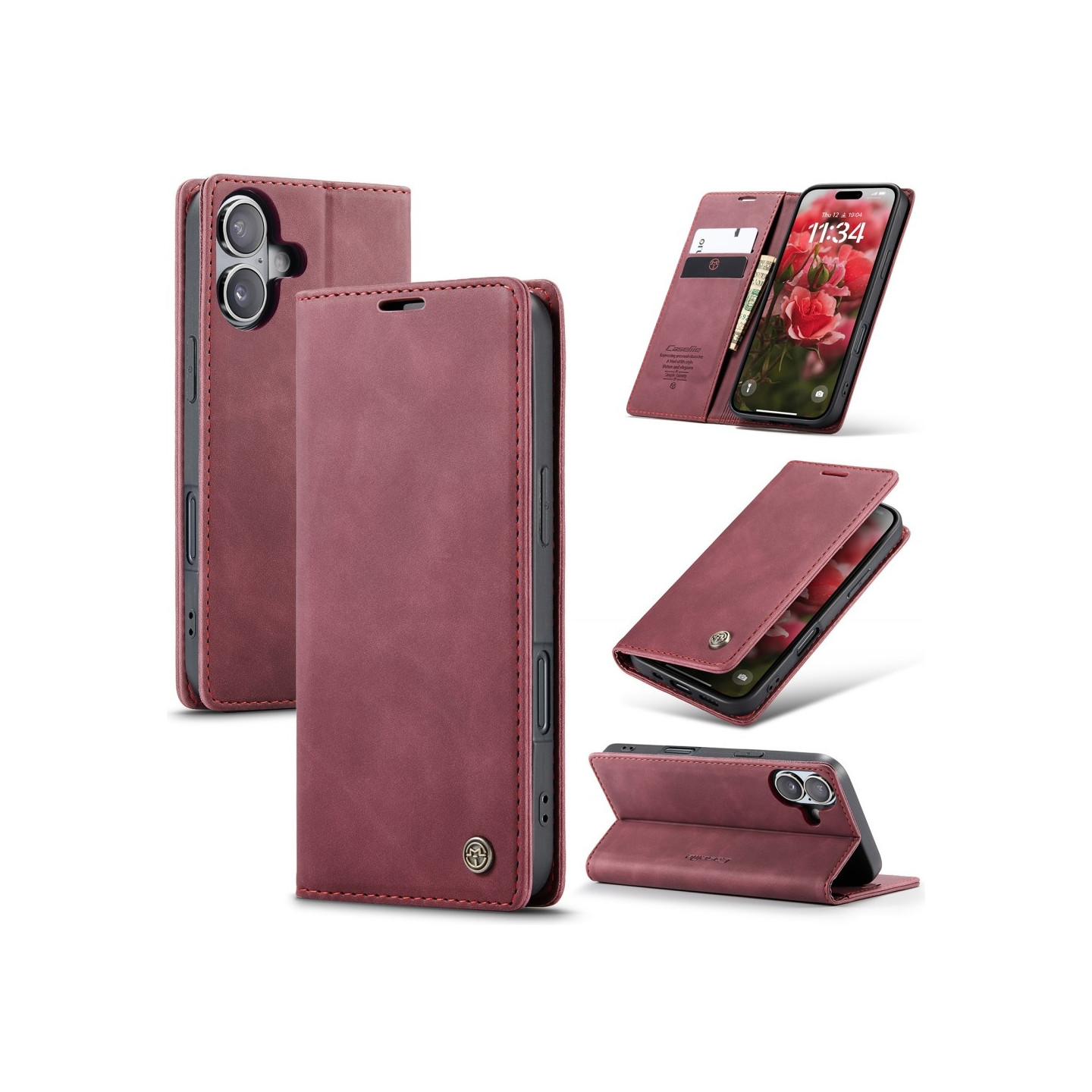 CASEME Retro Wallet Case for iPhone 16