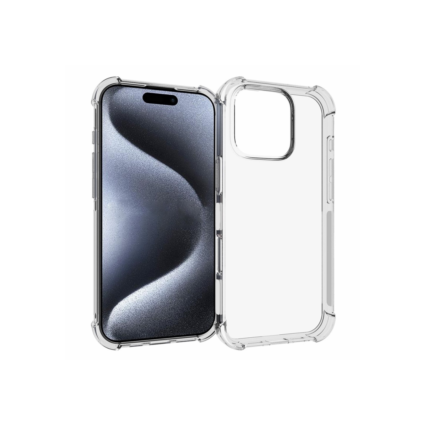 Case Shell for iPhone 16 Pro Shock - absorbing Reinforced corners TPU