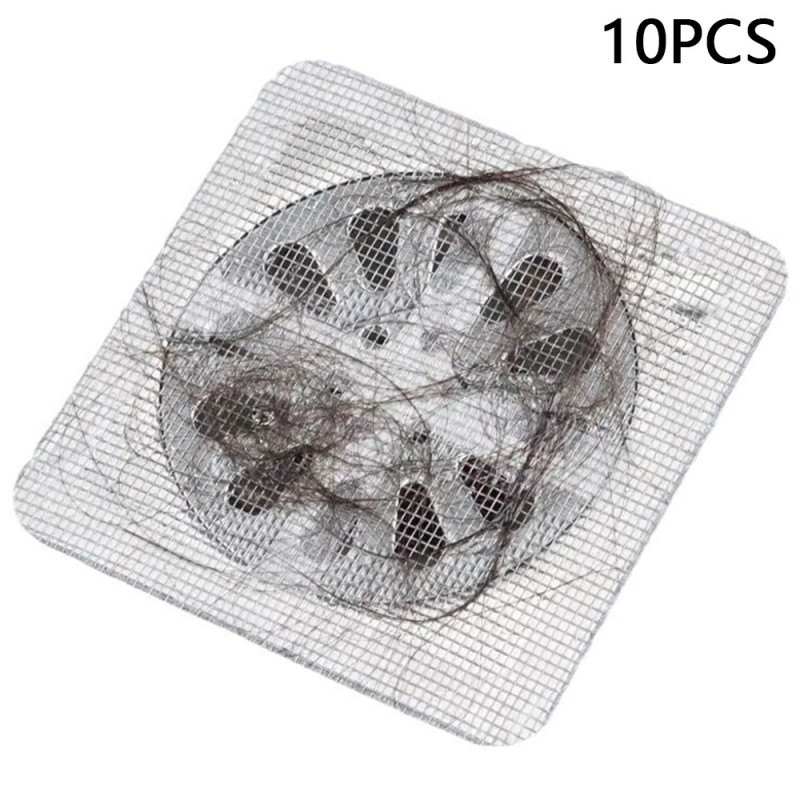 10 pcs Bathroom Shower Drain Catcher Net Cover Floor Sink Strainer Hair Stopper