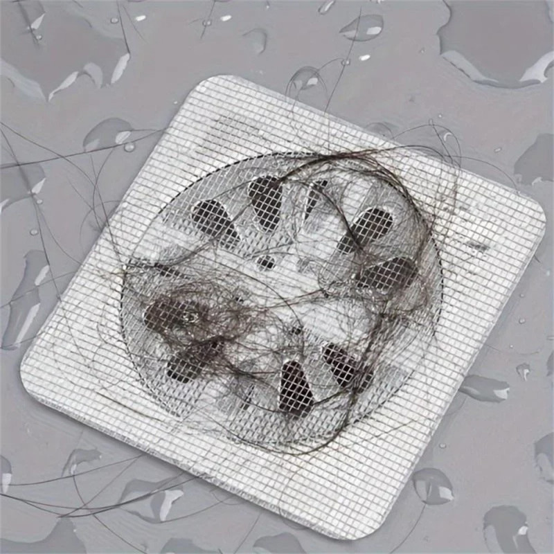 10 stk baderomsdusjavløp Hårfanger Nettdeksel Gulvvaskesil Hårpropp