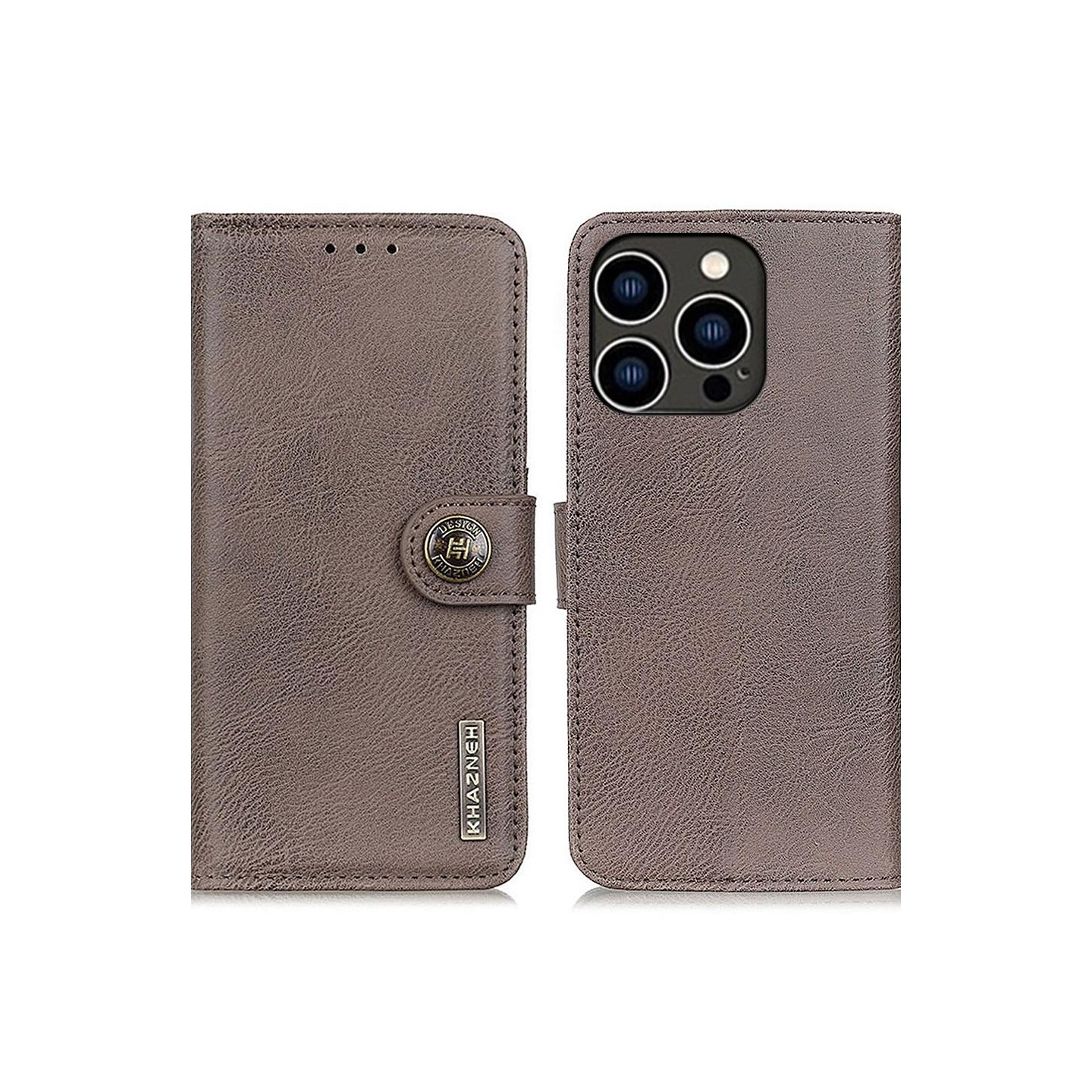 KHAZNEH til iPhone 16 Pro Lommebok - deksel - Kaffe