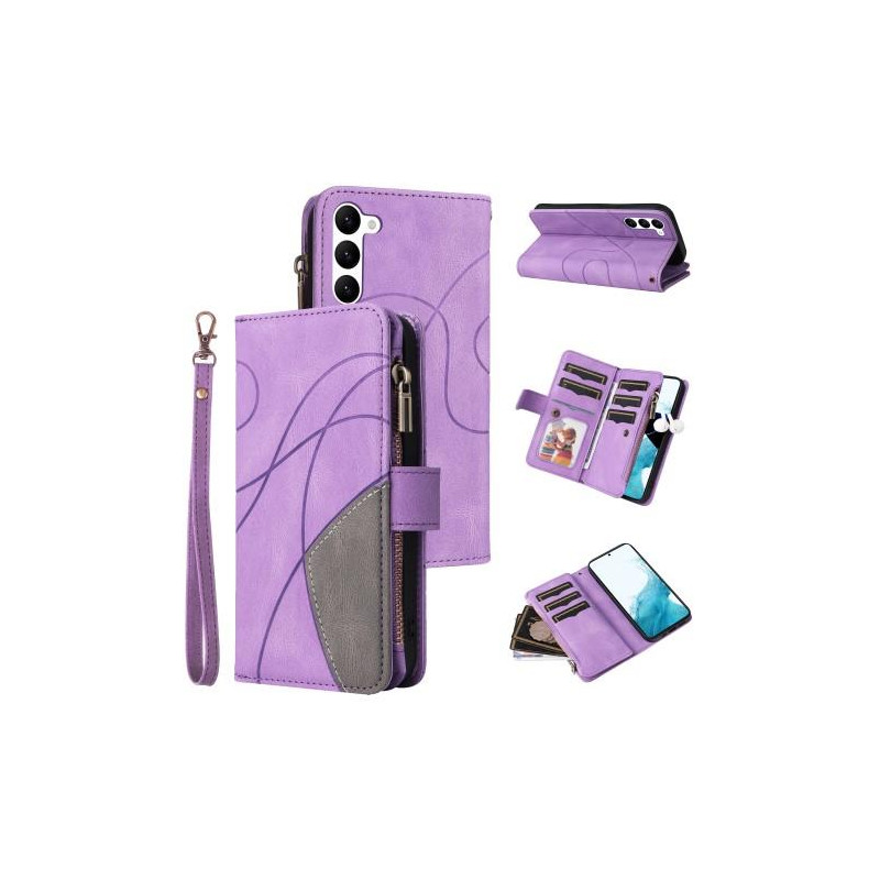 KT Multi - function Series - 5 For Samsung Galaxy S23 Phone Case Purple/Grey