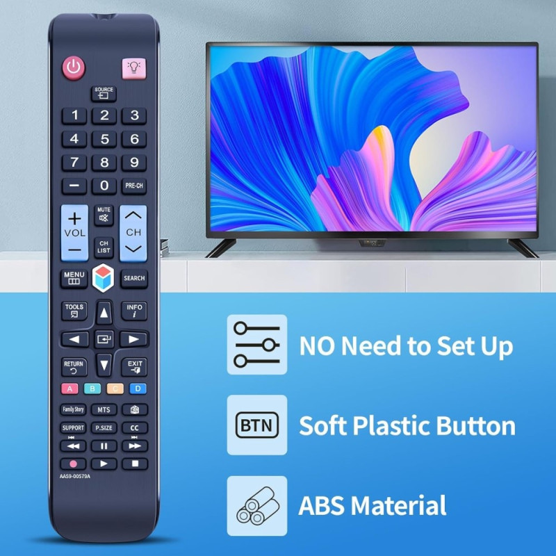 TV fjernbetjening Erstatning til AA59 - 00579A Samsung TV